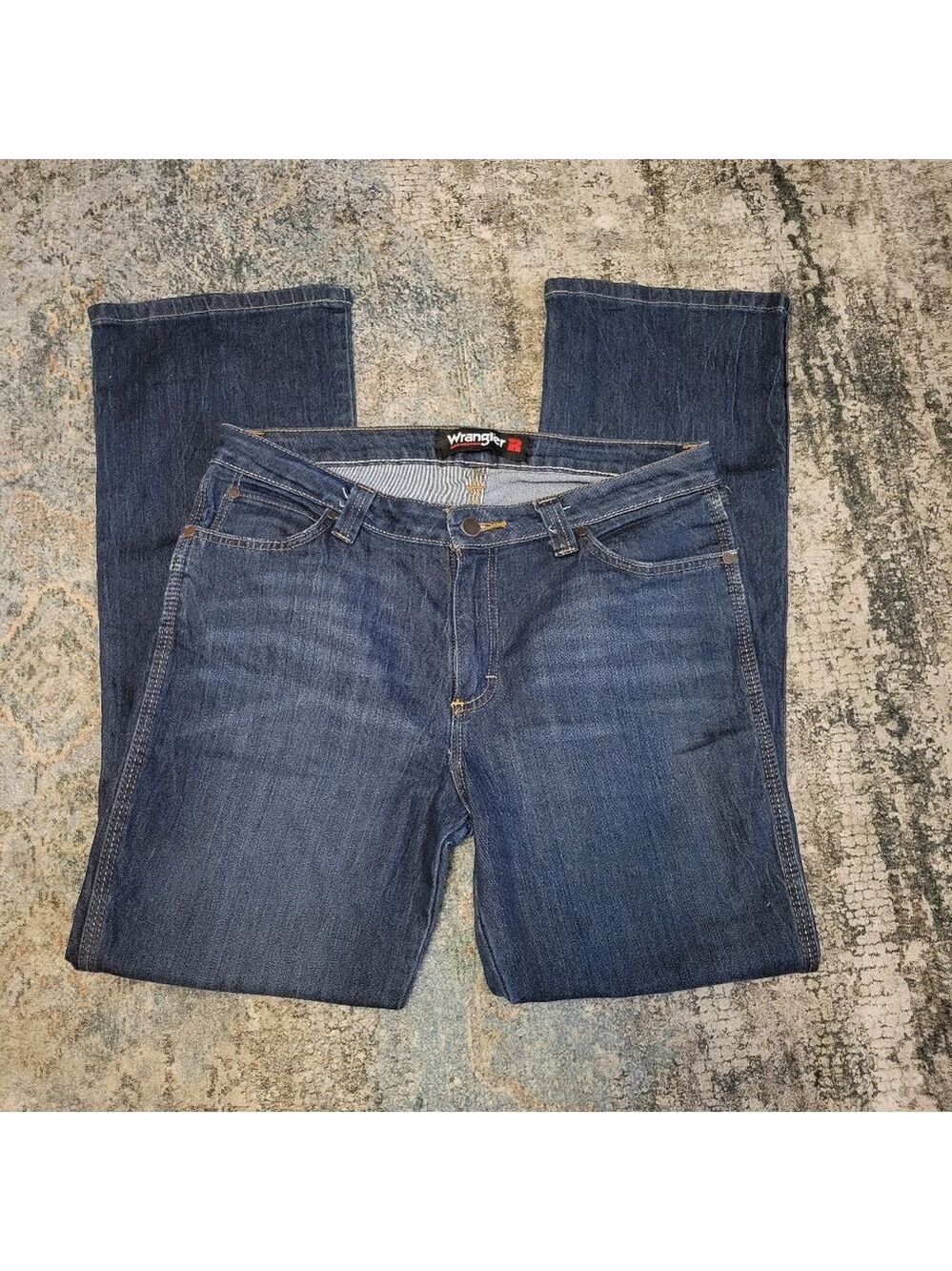 Wrangler Riggs Workwear Size 10/30 Vintage Blue Denim Jeans